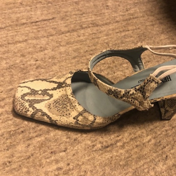 Henry Ferrera Snake Skin Shoes l SZ 38 - Picture 3 of 9